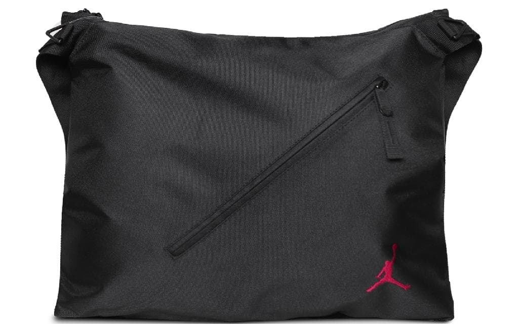 Jordan Polyester Messenger Bag Shoulder Bag Crossbody Bag Regular Unisex Black