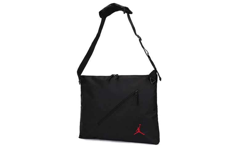 Jordan Сумка-мессенджер из полиэстера Сумка через плечо Сумка через плечо Обычный унисекс Черный