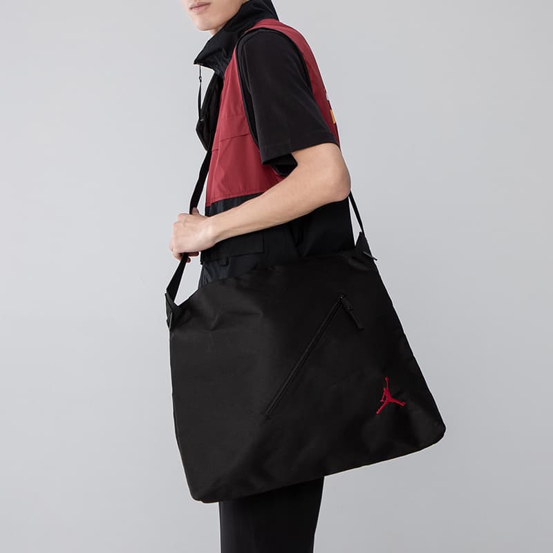 Jordan Сумка-мессенджер из полиэстера Сумка через плечо Сумка через плечо Обычный унисекс Черный