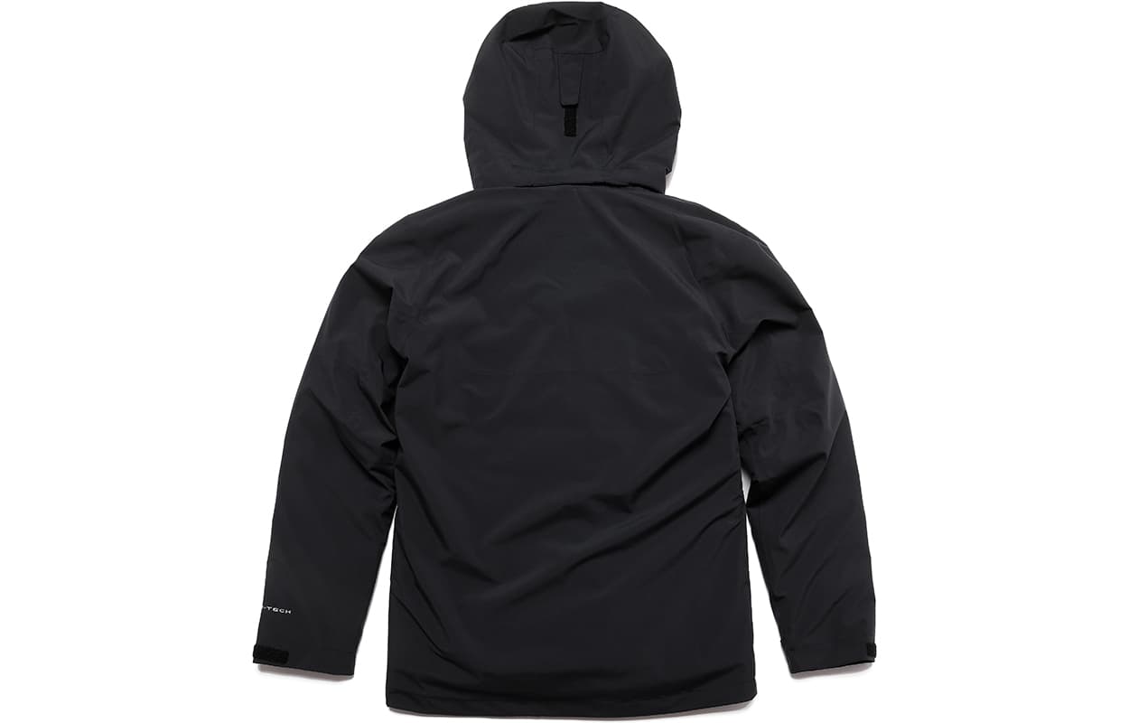 Водонепроницаемая и ветрозащитная ветрозащитная куртка Columbia для походов на открытом воздухе, мужская черная ветровка