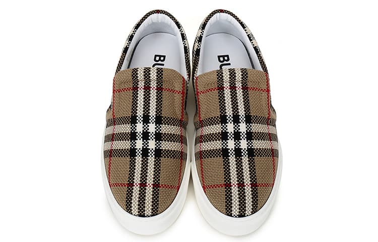 Женские туфли Burberry Thompson в винтажную клетку, бежевый цвет