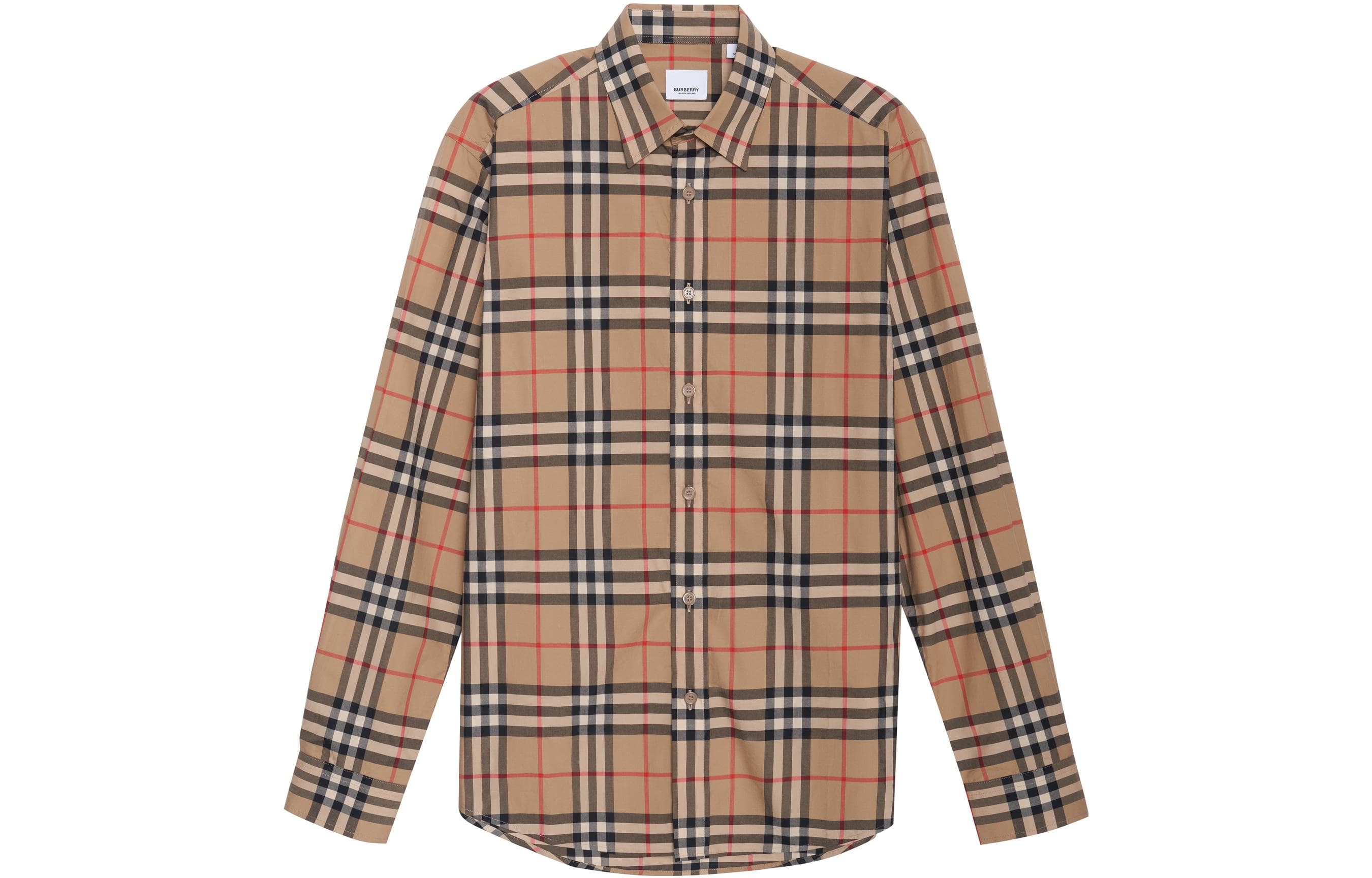 Классическая винтажная рубашка в клетку Burberry