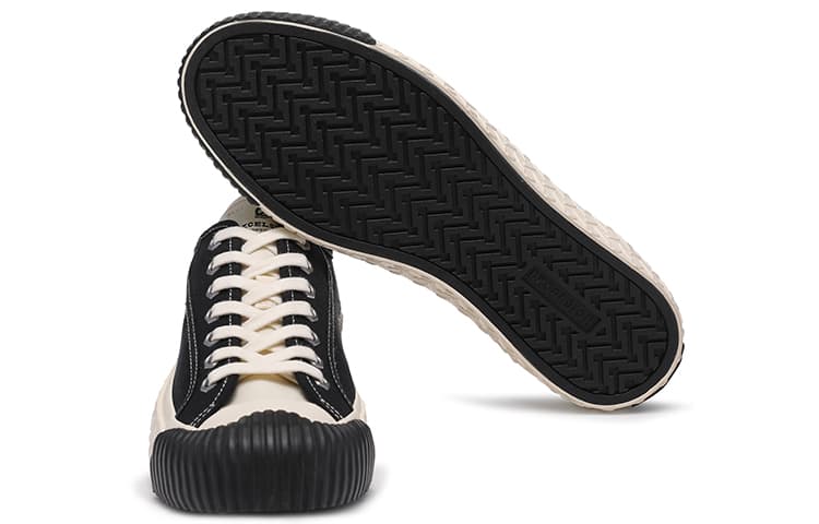 парусиновые туфли Excelsior унисекс с низким берцем черный обсидиан+белый жемчуг