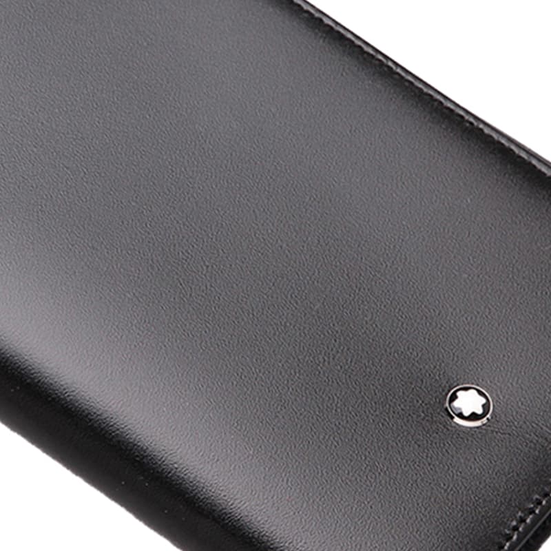 MONTBLANC Meisterstuck Мужской кошелек из коровьей кожи, черный