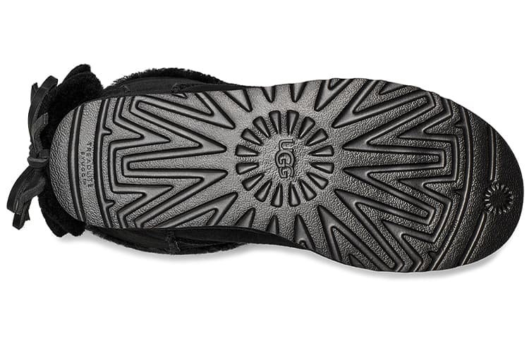 Классические шорты UGG с двойным бантом, черные, женские