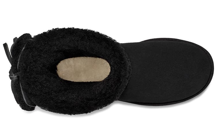 Классические шорты UGG с двойным бантом, черные, женские