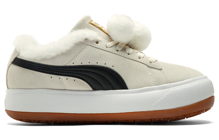 Женские замшевые кроссовки PUMA Suede Mayu 'Fur Whisper White Black'