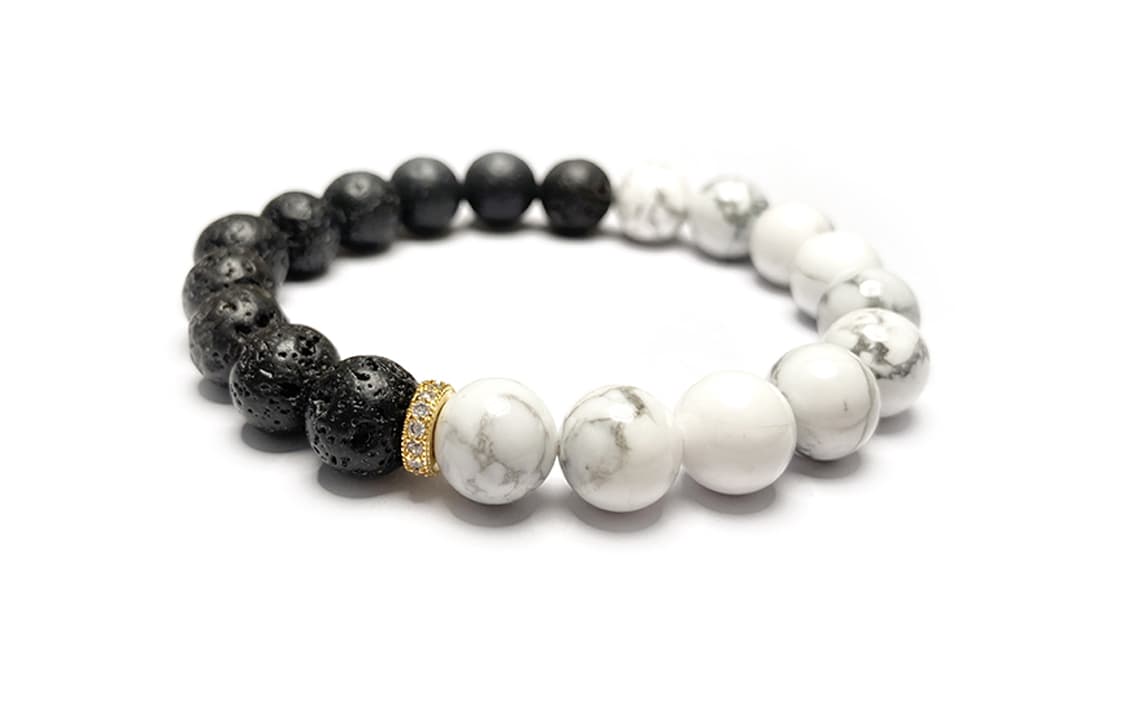 ГОРЫ И МУЖЧИНЫ Обсидиановый браслет удачи из бисера унисекс