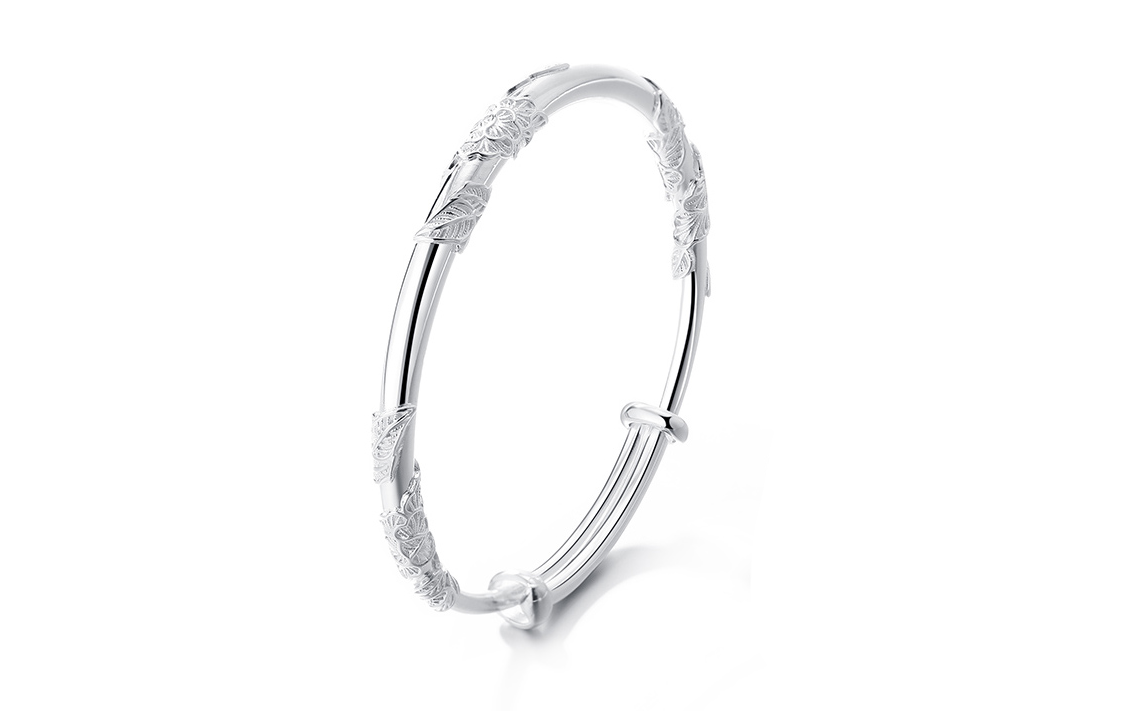 Браслеты из чистого серебра Clect S999, женское серебро