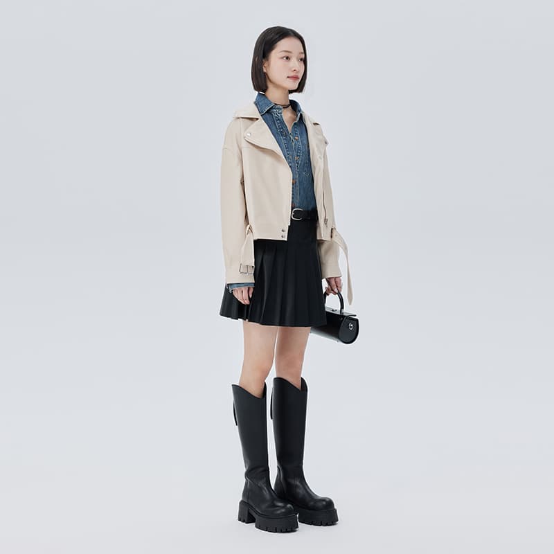 SOON FLOWER Куртки Пальто женские Бежевый Абрикос