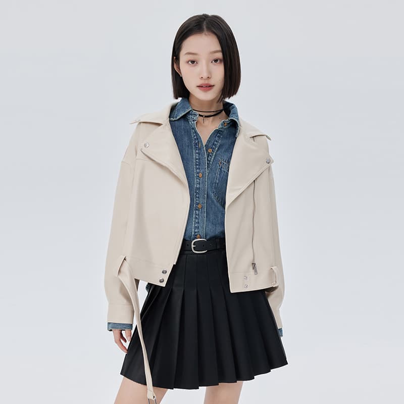 SOON FLOWER Куртки Пальто женские Бежевый Абрикос