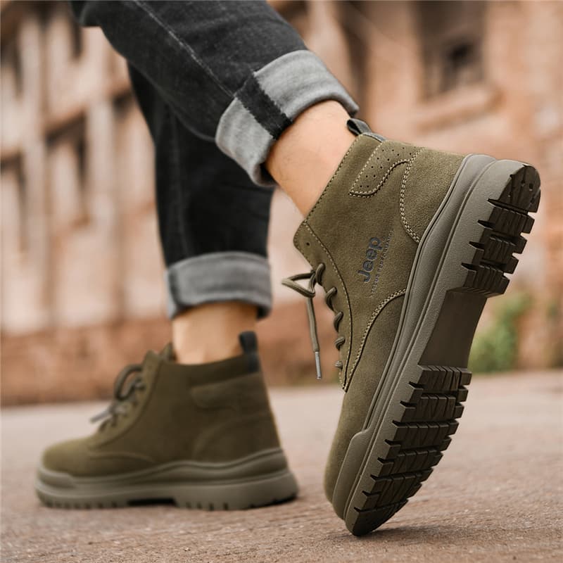 Высокие мужские ботинки Martin до щиколотки Jeep, армейский зеленый цвет
