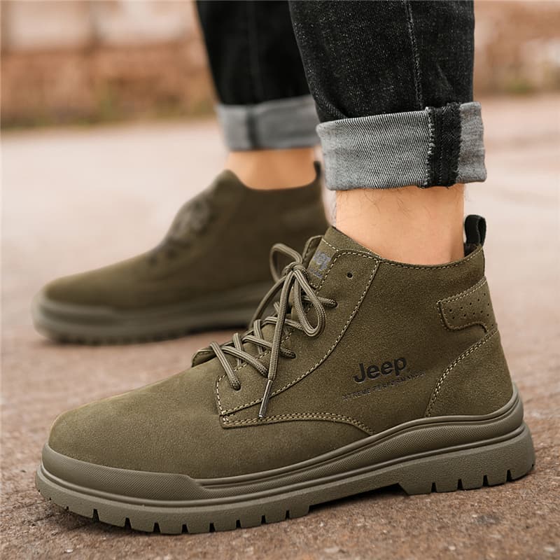 Высокие мужские ботинки Martin до щиколотки Jeep, армейский зеленый цвет