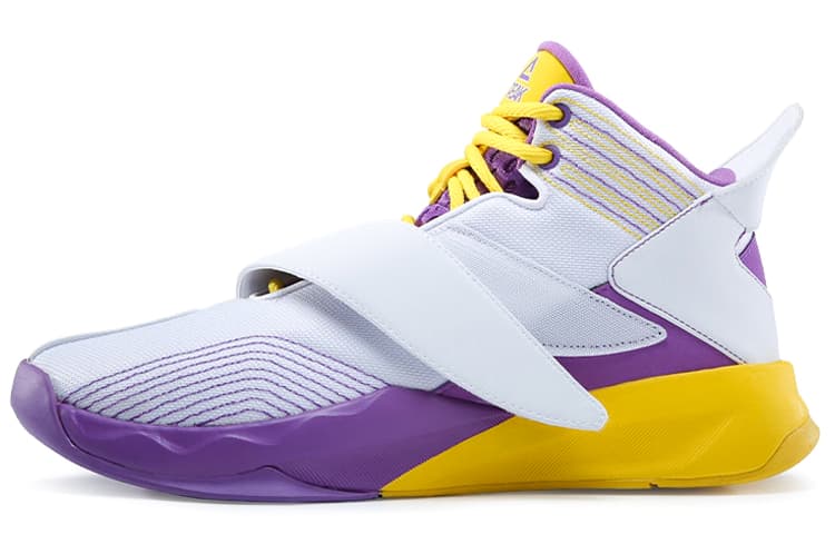 PEAK Basketball Shoes Men's Mid top Baymax/Purple
