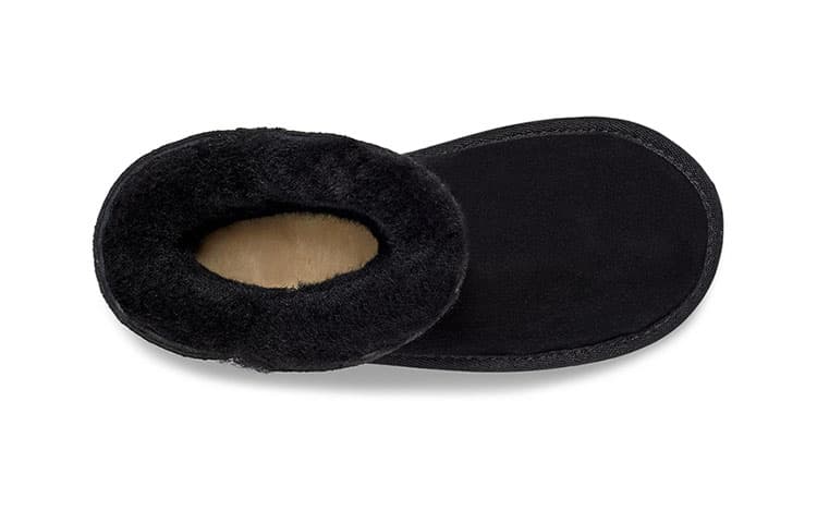 Короткие теплые и износостойкие зимние сапоги UGG Bailey на молнии, черные, для детей от 3 до 7 лет