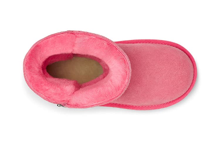 Короткие устойчивые к истиранию зимние сапоги UGG Bailey на молнии для детей в возрасте от 3 до 7 лет розового цвета