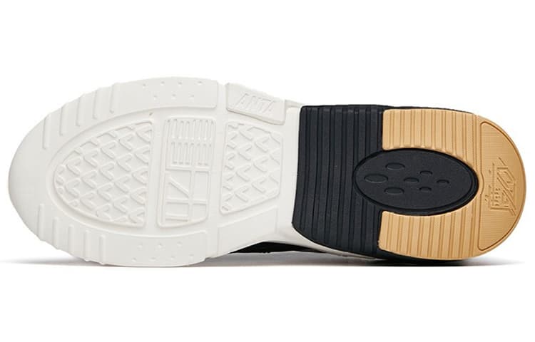 Anta Rubik's Cube Противоскользящие и износостойкие теплые низкие массивные кроссовки мужские черные серые