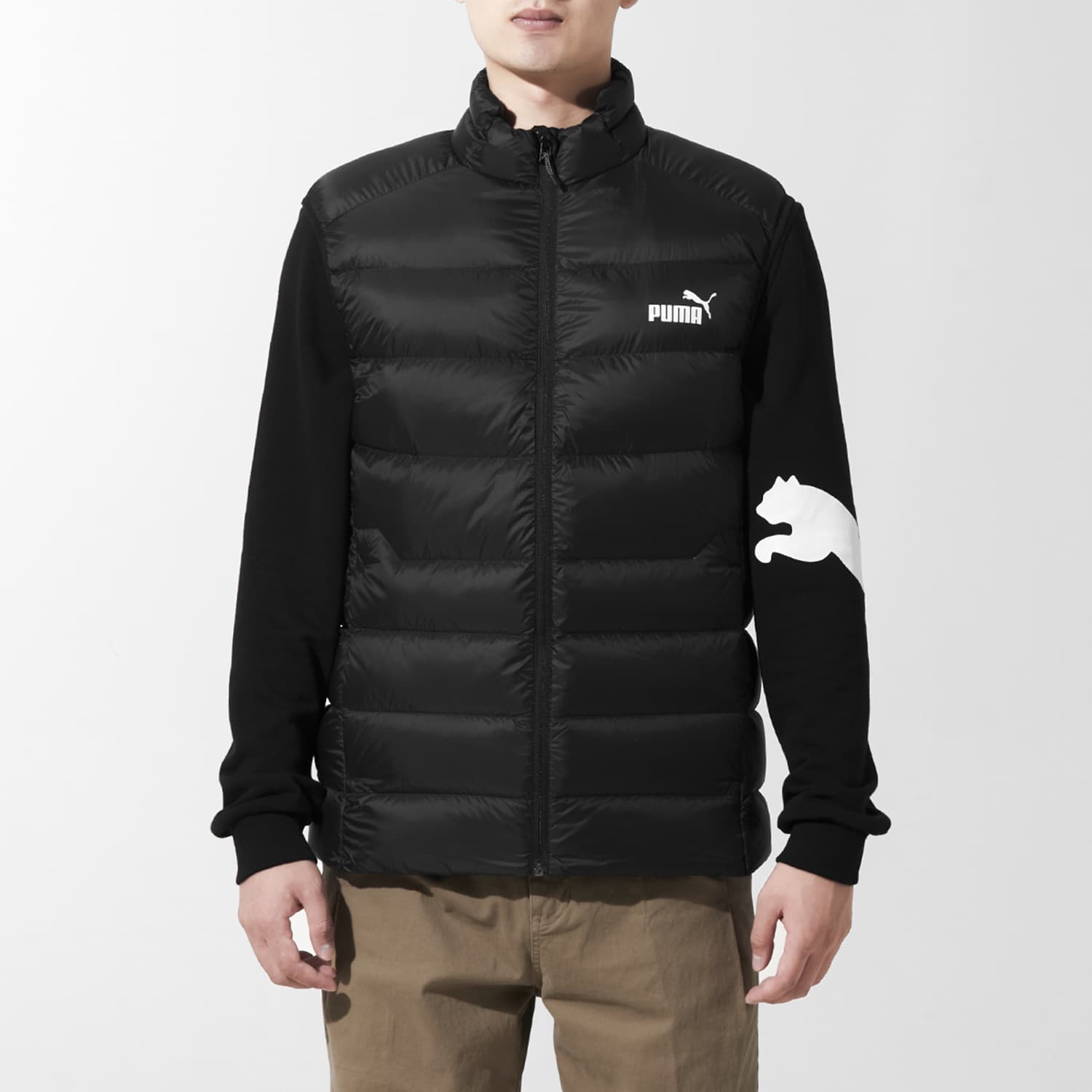 Мужской пуховый жилет PUMA черный