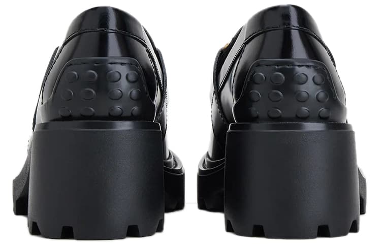 Женские лоферы на блочном каблуке TOD'S T Plaque