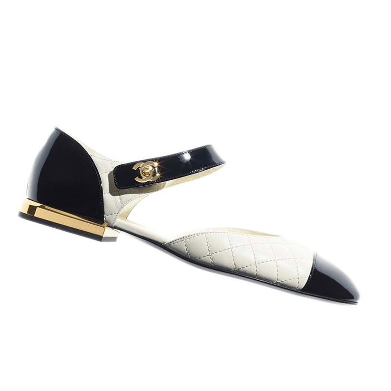 CHANEL Женская повседневная обувь Женская Белый/Черный