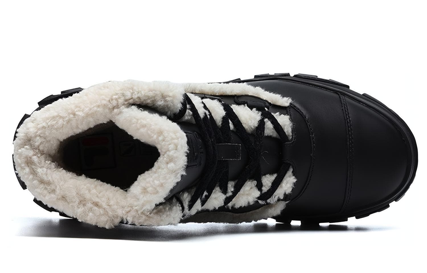 Теплые зимние ботинки FILA, черные, белые, женские