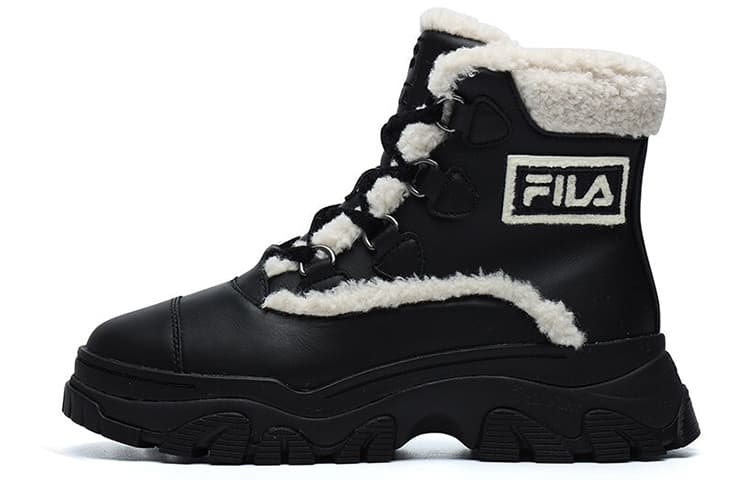 FILA Warm Snow Boots 'Black White' Women's