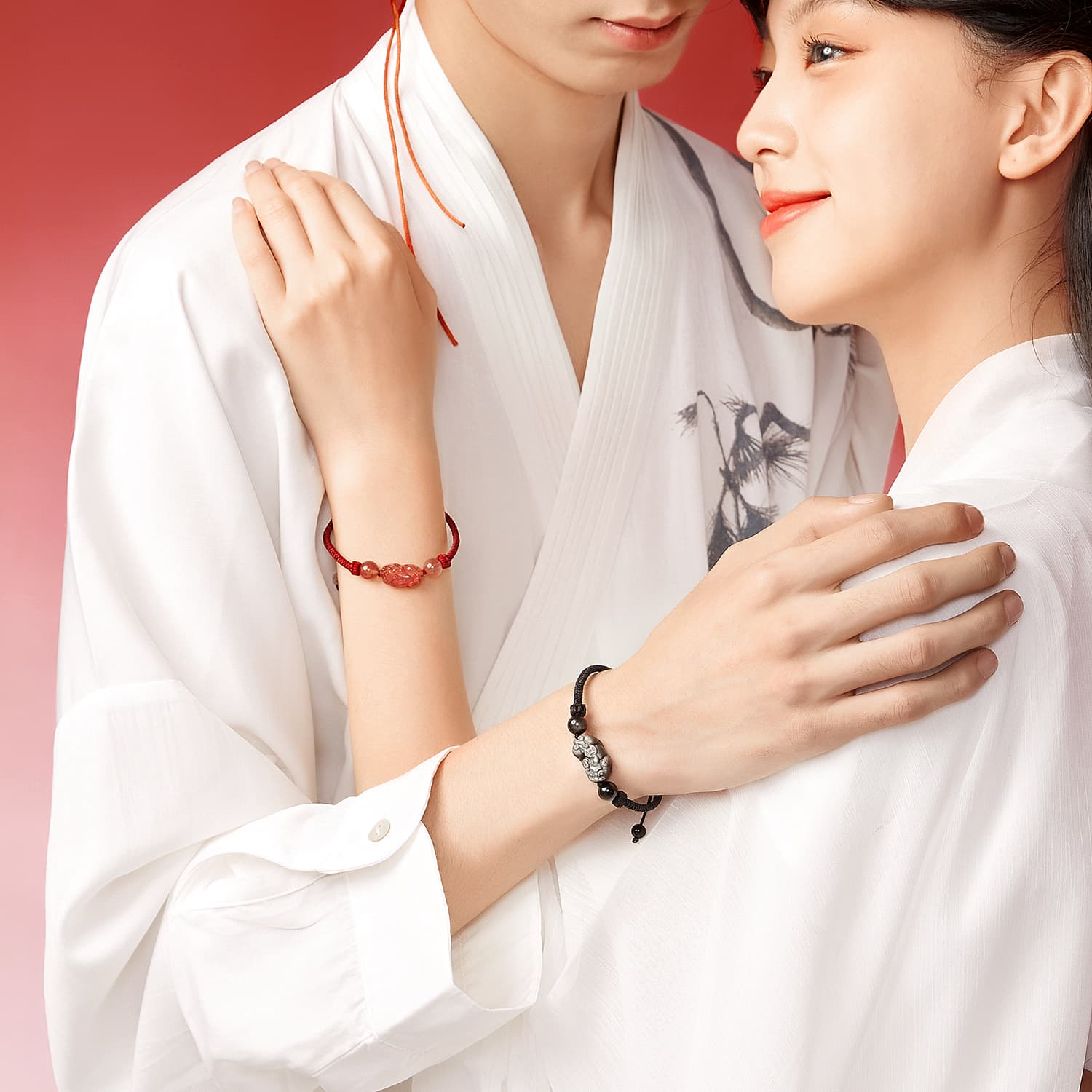 STYLEJING Браслеты из серебряного обсидиана унисекс