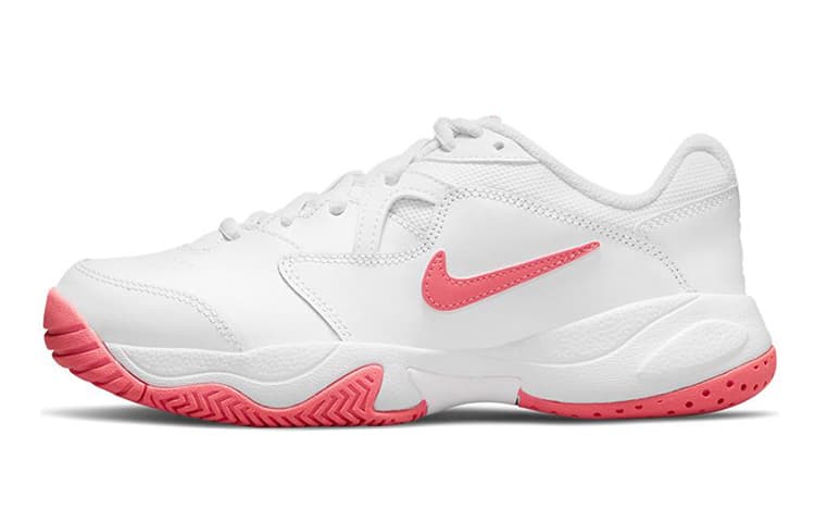Nike Court Jr. Lite 2 Low-Top Tennis Shoes Pink/White GS