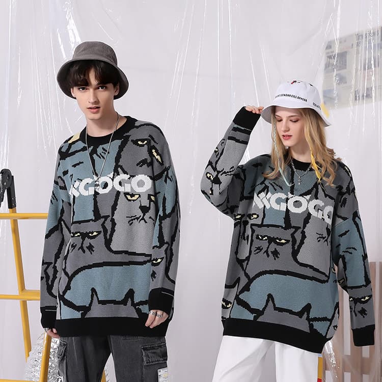 XXGOGO Свитера Унисекс Серый Синий