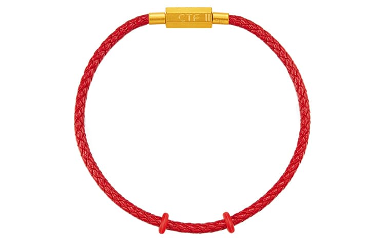 Кожаный шнур CHOW TAI FOOK, ювелирный аксессуар на удачу, унисекс