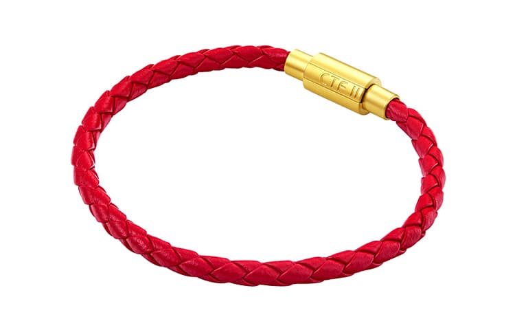 Кожаный шнур CHOW TAI FOOK, ювелирный аксессуар на удачу, унисекс