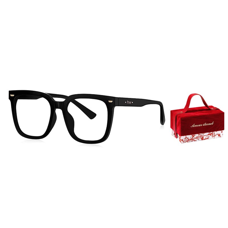 Prsr TR/Memory Plastic Square Eyeglass Frames Unisex