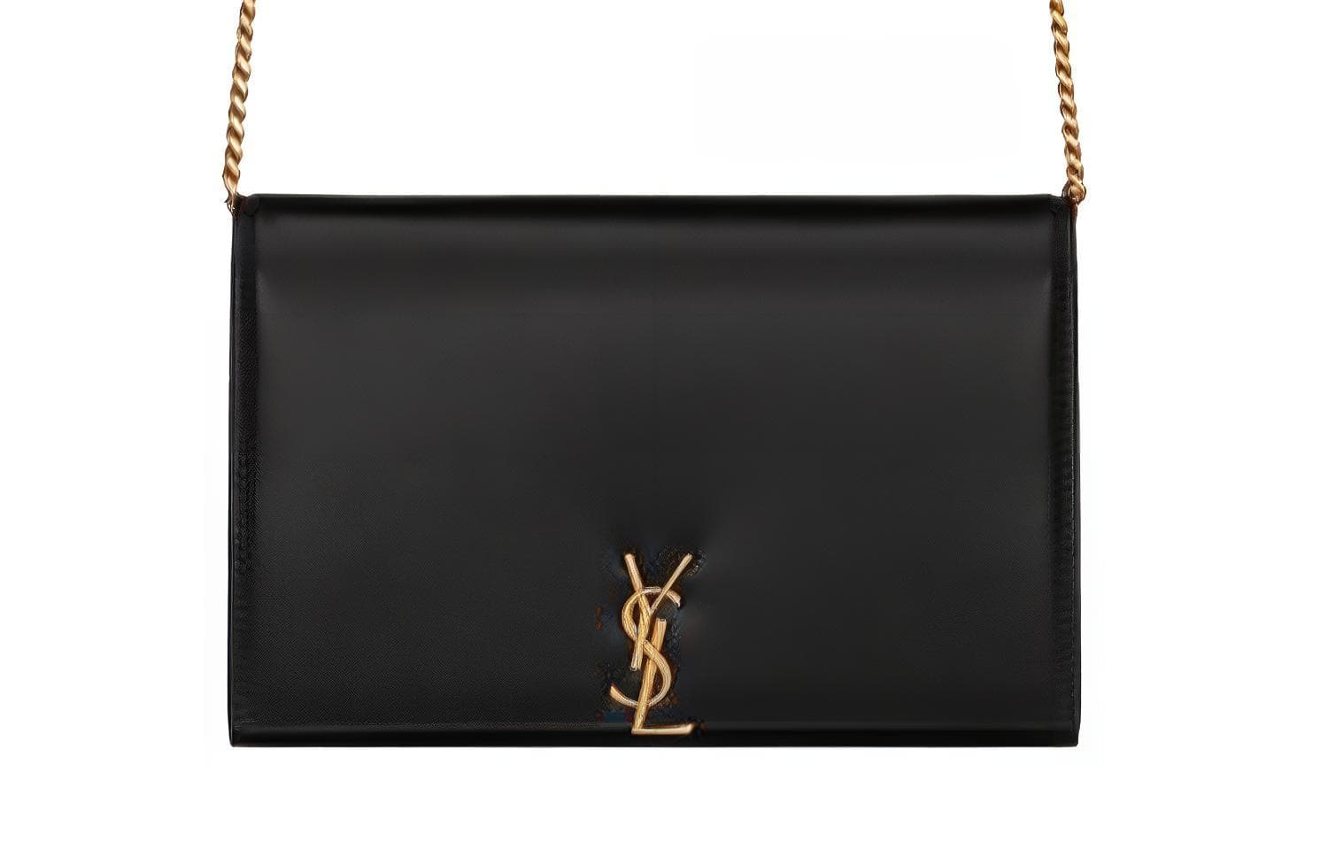 SAINT LAURENT Monogram Calfskin Wallet, Shoulder Bag, Crossbody Bag Women's Black
