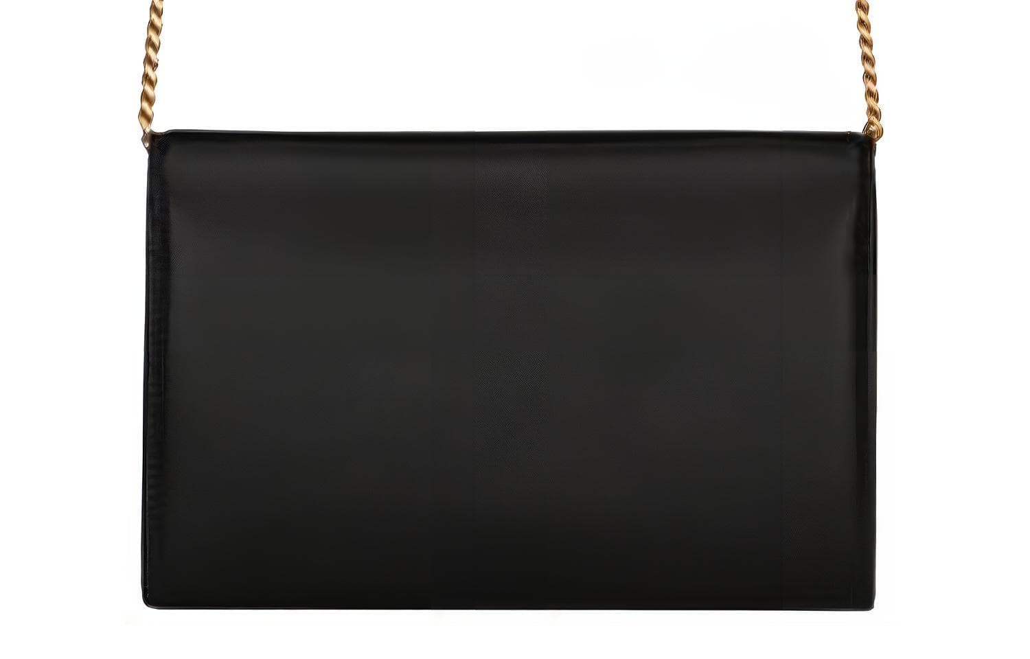 Женский кошелек SAINT LAURENT Monogram из телячьей кожи, сумка через плечо, черный цвет