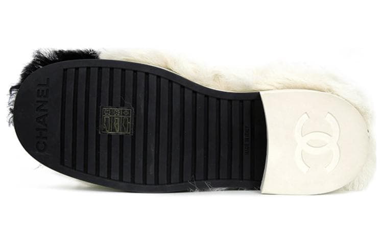 CHANEL Сапоги до середины икры женские белые