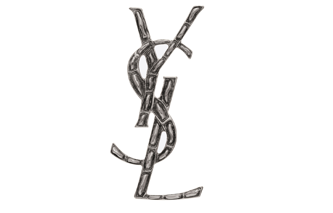 SAINT LAURENT Monogram Brooch
