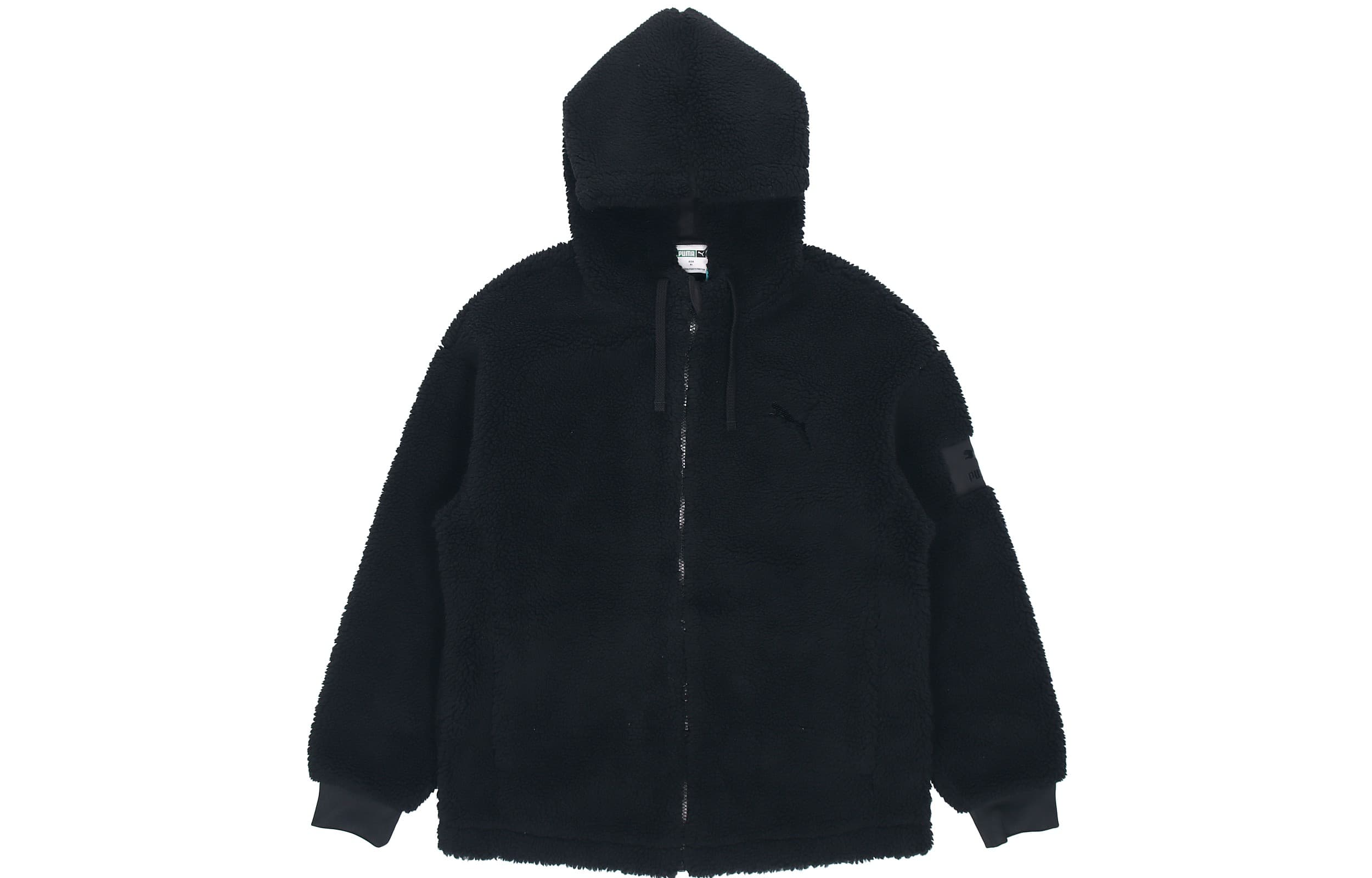 PUMA Casual Velvet Jackets Men's Black