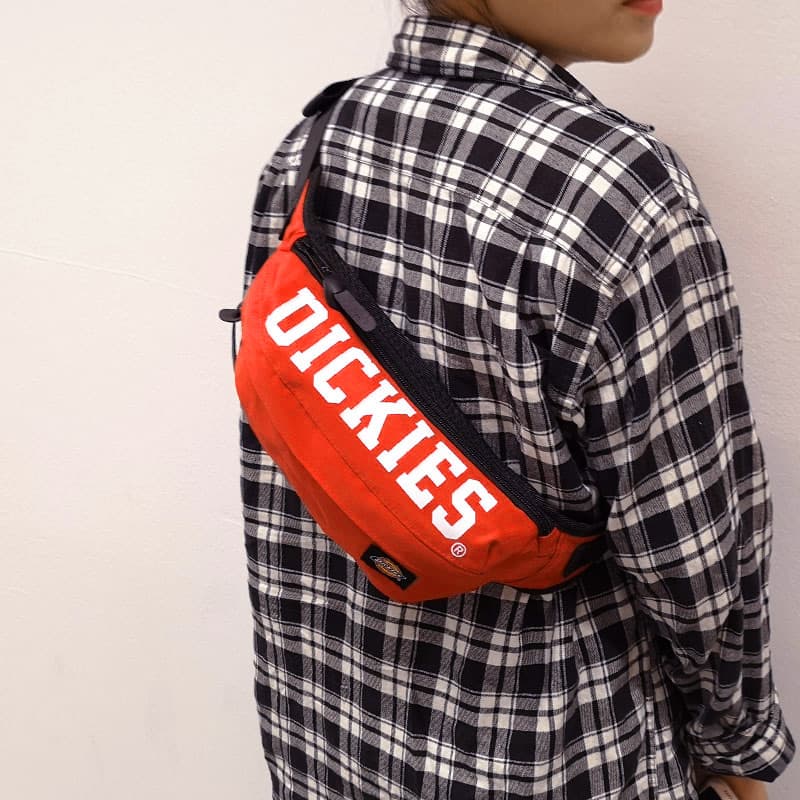 Холщовая сумка через плечо Dickies, сумка через плечо, парусиновая сумка, слинг-сумка, поясная сумка, обычный унисекс, оранжевый цвет