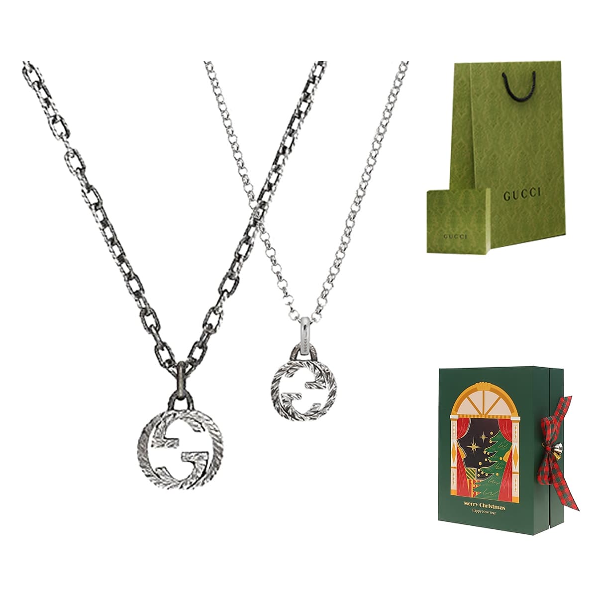 Ожерелья GUCCI из стерлингового серебра 925 пробы унисекс