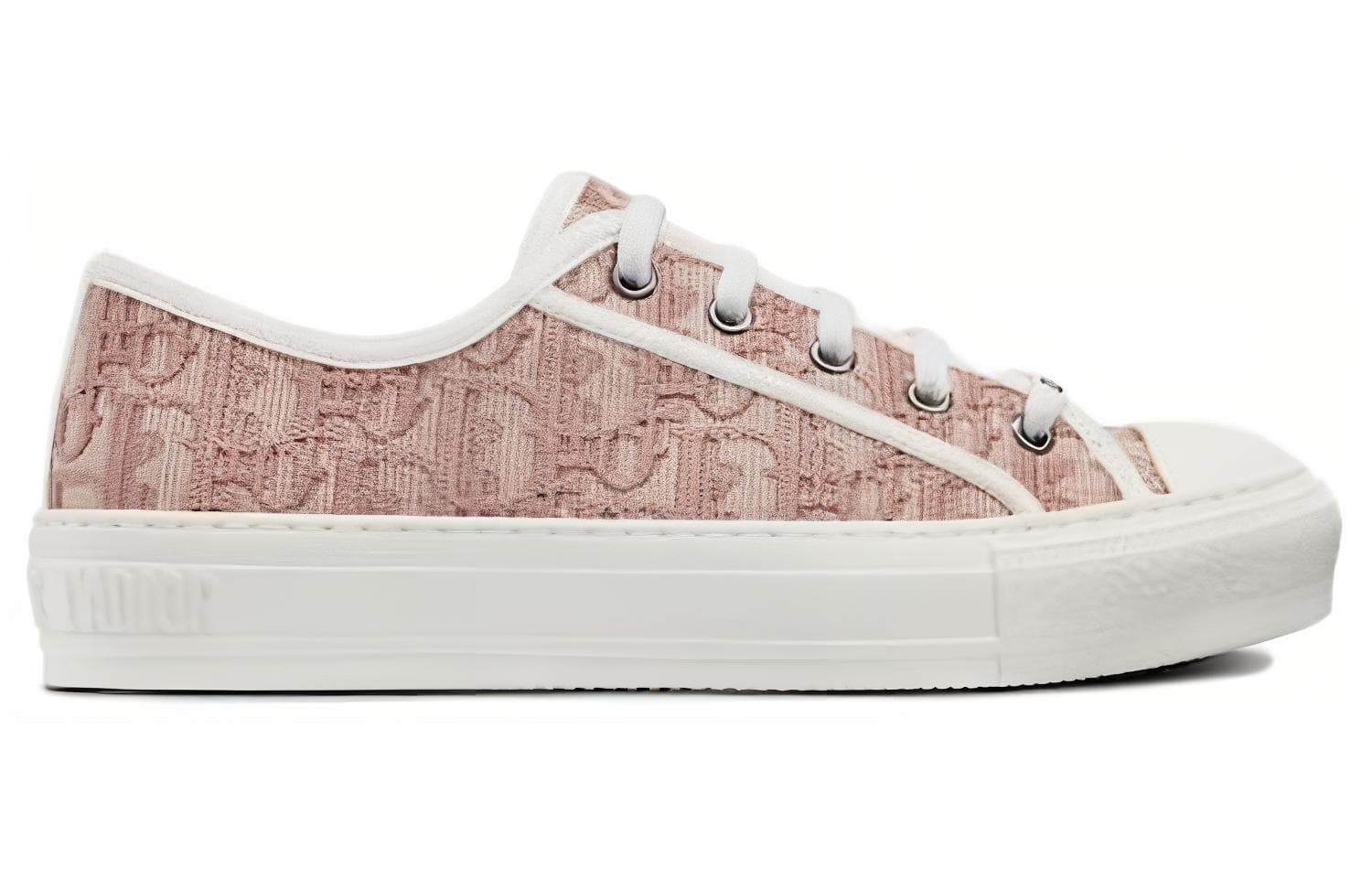 Женские туфли телесного цвета DIOR Walk'N'DIOR телесного цвета с косой вышивкой