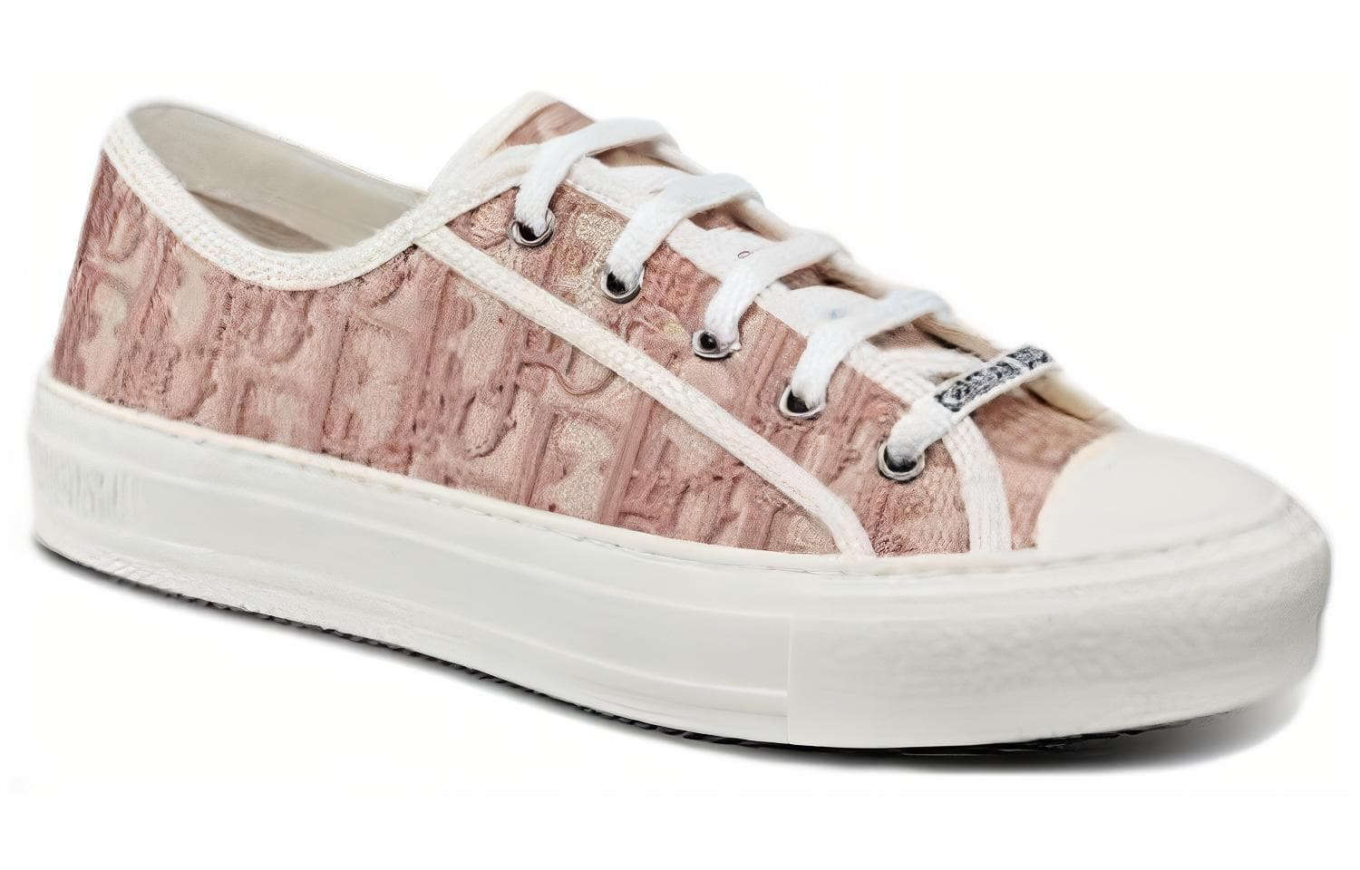 Женские туфли телесного цвета DIOR Walk'N'DIOR телесного цвета с косой вышивкой