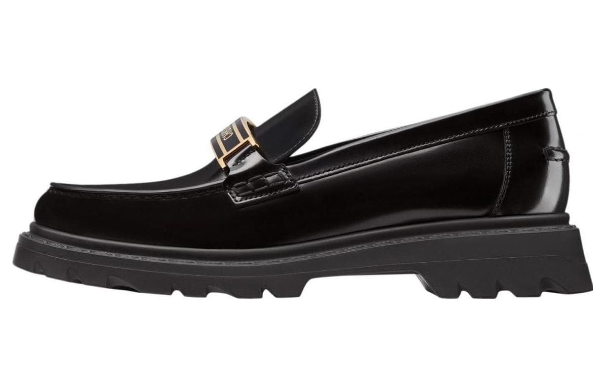 DIOR Code Casual Single Shoes Women's Black