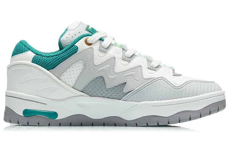 Противоскользящие и износостойкие легкие кроссовки для скейтборда с низким верхом LiNing CF Tracing The One, зеленые