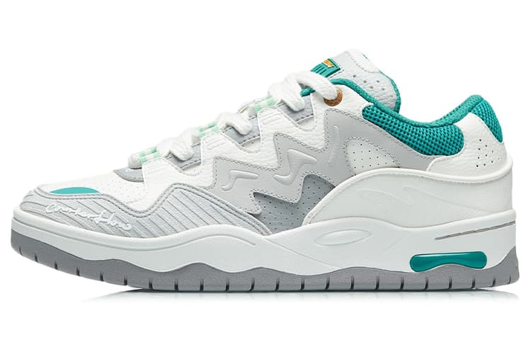 LiNing CF Tracing The One Anti-Slip And Wear-Resistant Lightweight Low-Top Skateboard Shoes Men's Green