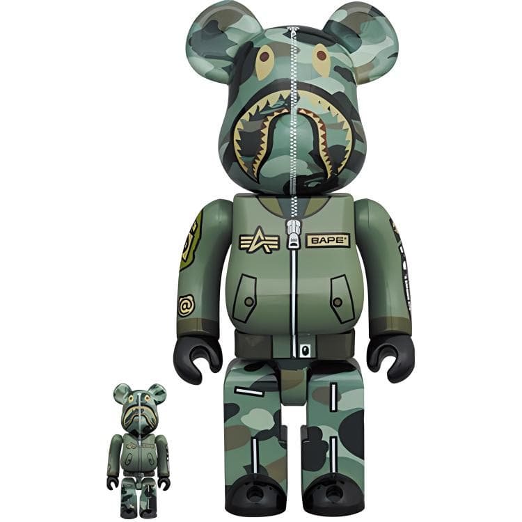 Bearbrick X Bape X Alpha Industries