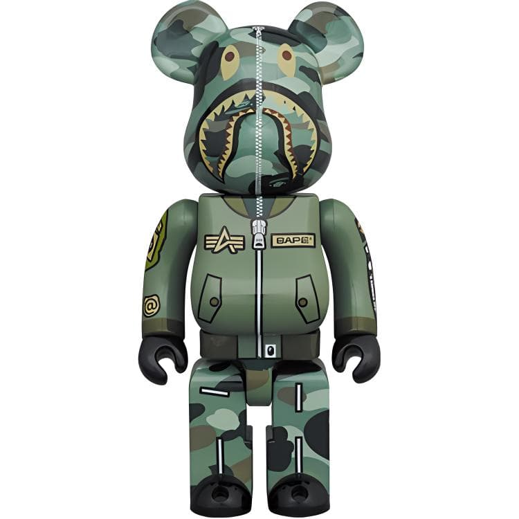 Bearbrick X Bape X Alpha Industries