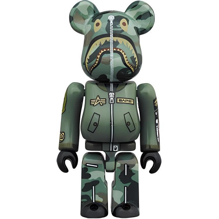 Bearbrick X Bape X Alpha Industries