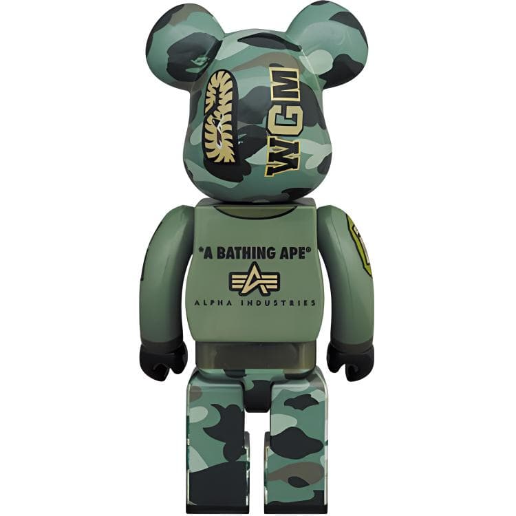 Bearbrick X Bape X Alpha Industries