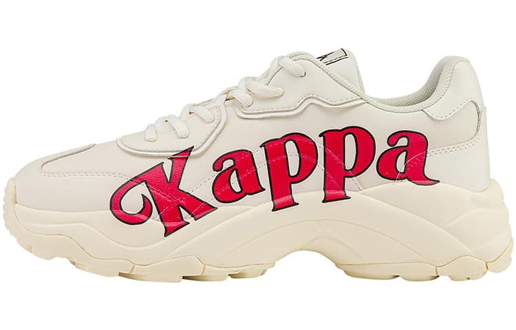 Kappa Wear-Resistant Coverage Low-Top Casual Shoes Unisex Winter White
