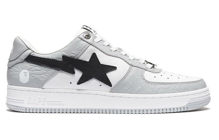 A BATHING APE Bape Sta Low Серый Черный